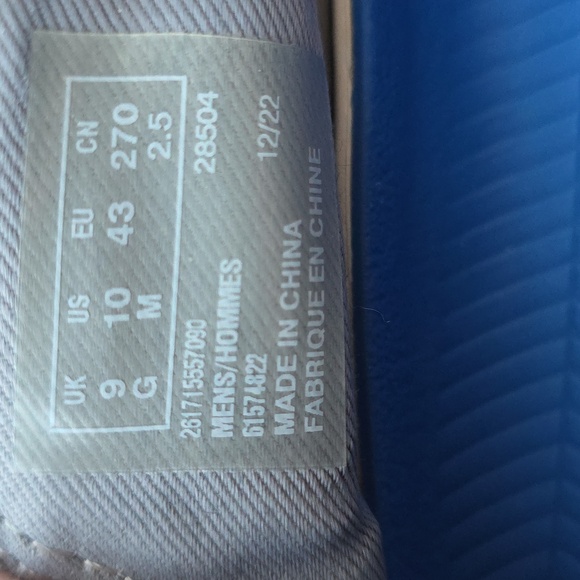 Clarks Gray Canvas Boat Shoes - Picture 9 of 10